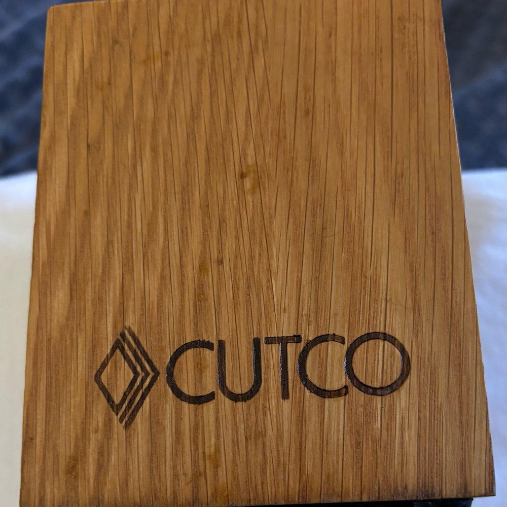 Cutco Honey Oak Wood Utensil Tool Holder - Picture 5 of 8